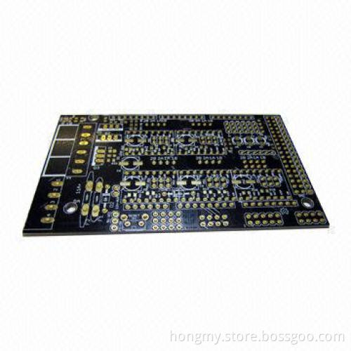 2-layer PCB Board with FR-4 Material and black solder mask